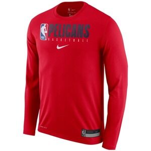Nike NBA‎ New Orleans Pelicans Basketball Dri-Fit Long Sleeve T-Shirt